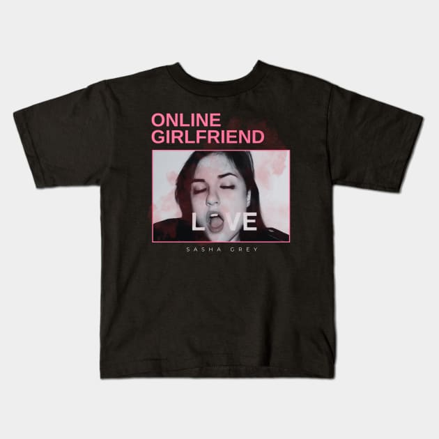 online girlfriend - vintage minimalism Kids T-Shirt by sagitaerniart